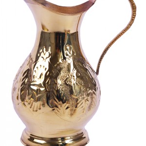 پارچ زرد قلم کاری