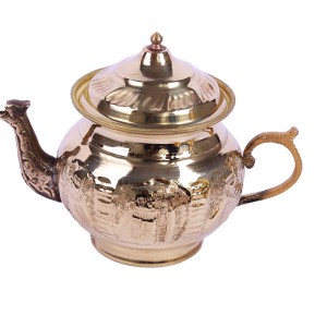 قوری زرد قلم کاری