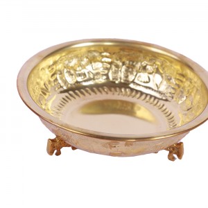 جام زرد قلم کاری