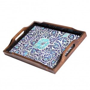 سینی مستطیل سرمه ای قدیم لومانو