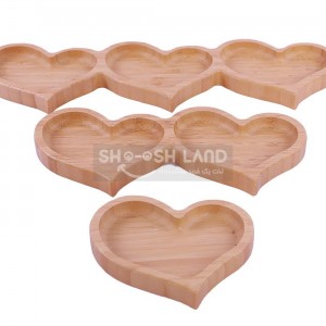 ست اردوخوری بامبوطرح قلب