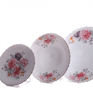 سرویس 6نفره اوپال مقصود طرح  مهسان قرمز