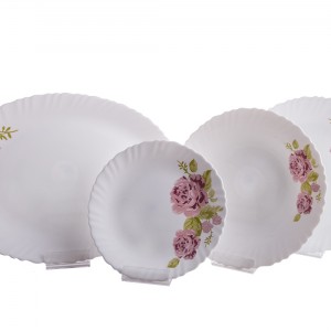 سرویس 6نفره اوپال مقصود طرح  آژاکس صورتی