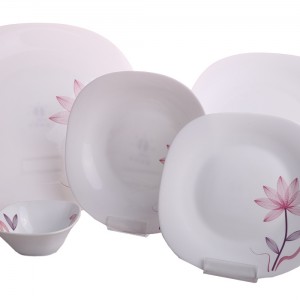 سرویس 6نفره اوپال مقصود طرح  تینا صورتی