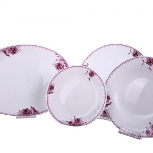 سرویس 6نفره اوپال مقصود طرح تینا صورتی