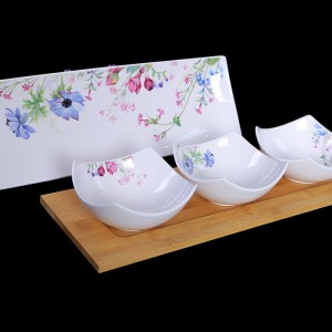 سه تیکه پذیرایی B.V.Kطرح Violetsکد117104