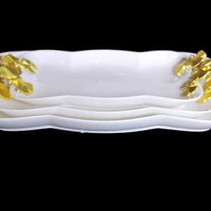 دیس مستطیل B.V.K طرح Butterfly کد672540