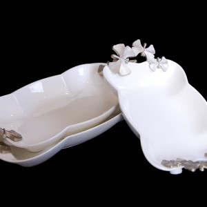 کاسه مستطیل B.V.K طرح Butterfly کد662435