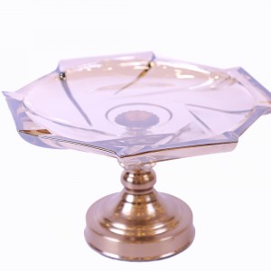 شیرینی خوری پایه برنز کریستال اف ام اف