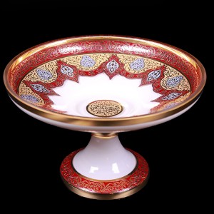 شیرینی خوری و شمعدان کریستال تک جام