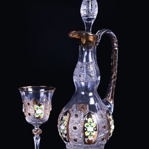 تنگ و گیلاس مدل شلغمی کریستال کارول