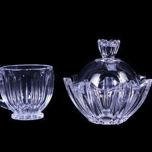 فنجان و قندان کریستال تک جام