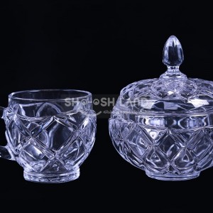 فنجان و قندان کریستال ایرنا