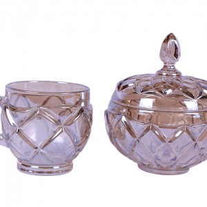 فنجان و قندان کریستال کارول