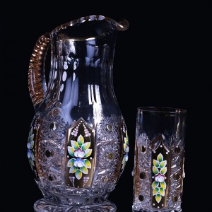 پارچ و لیوان کریستال کارول