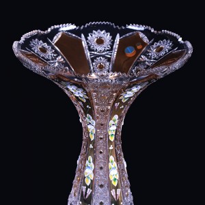 گلدان شیپوری کریستال کارول