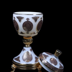 شکلات خوری وشمعدان کریستال تک جام