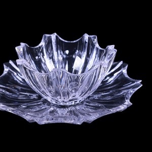 پیاله وپیش دستی کریستال تک جام