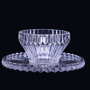 پیاله وپیش دستی کریستال کارول