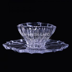 پیاله وپیش دستی کریستال کارول