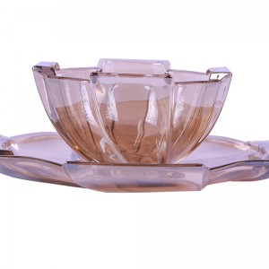 پیاله و پیش دستی کریستال وینوکس