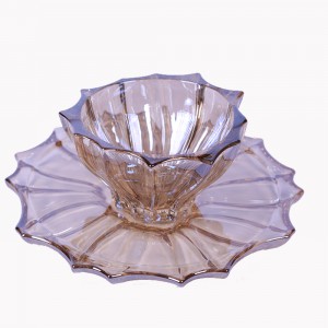 پیاله و پیش دستی کریستال وینوکس