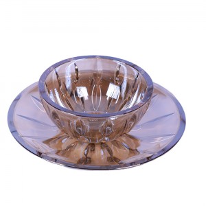 پیاله و پیش دستی کریستال اف ام اف