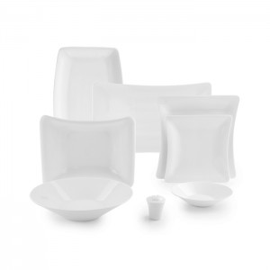 سرویس چینی 30 پارچه غذاخوری سفید 6 نفره وینچی