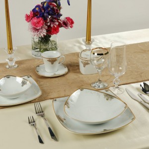 سرویس چینی 105 پارچه پردیس کاشان پاریس طرح برلیان