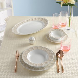 سرویس چینی 29 پارچه غذاخوری آرتمیس کرم 6 نفره نئوکلاسیک