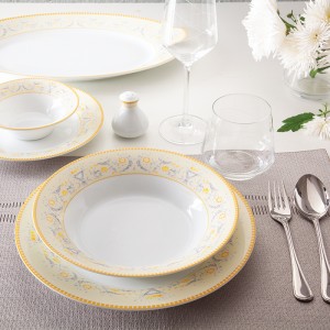 سرویس چینی 35 پارچه غذاخوری جنوا 6 نفره شهرزاد