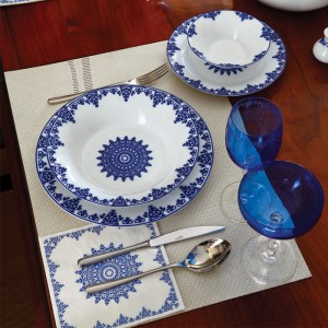 سرویس چینی 35 پارچه غذاخوری سمرقند 6 نفره شهرزاد