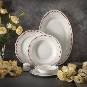 سرویس چینی 28 پارچه غذاخوری رز دایموند 6 نفره رادیانس