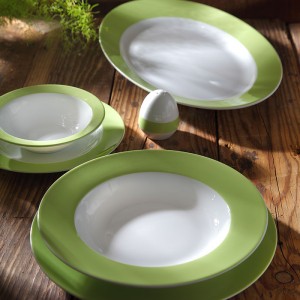 سرویس چینی 28 پارچه غذاخوری پسته 6 نفره آلگرو