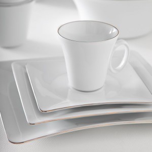 سرویس چینی 90 پارچه کامل سفید 12 نفره وینچی