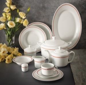 سرویس چینی 102 پارچه کامل رز دایموند 12 نفره وینچی