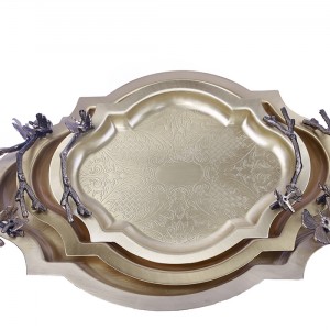 سینی برنجی سالی نوطرح پروانه