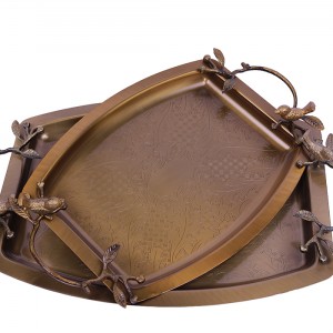 سینی برنجی سالی نوطرح گنجشک