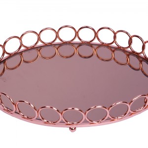 سینی آینه ای سالی نو بیضی طرح المپیک