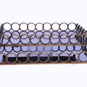 سینی آینه ای سالی نو مستطیل طرح المپیک