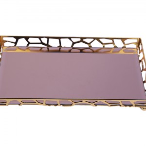 سینی آینه ای سالی نو طرح سنگی