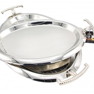 سینی استیل یونی هوم  بیضی دوسایز 009