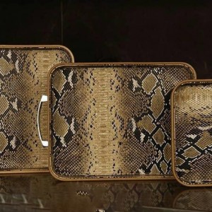 سینی چرمی پایتون مستطیلی B.V.