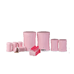 سرویس 15 پارچه دوخط سفید در فلزی بهازکالا