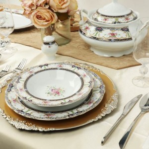 سرویس چینی 30 پارچه پردیس کاشان الگانس طرح سویل