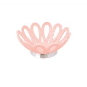 سبد میوه کوچک پایه استیل لیمون