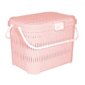 سبد پیک نیک دربدار کوتاه لیمون طرح بامبو