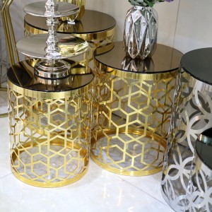 میز عسلی پذیرایی 3 تیکه CNC