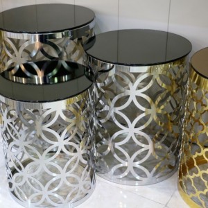 میز عسلی پذیرایی 3 تیکه CNC