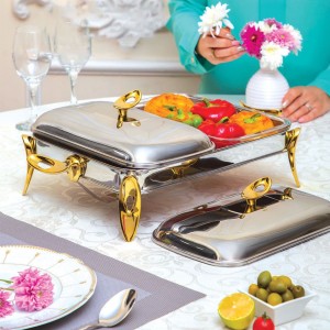 سوفله خوری دوقلو مستطیل فیلم دو رنگ  SAFINOX کد KR700